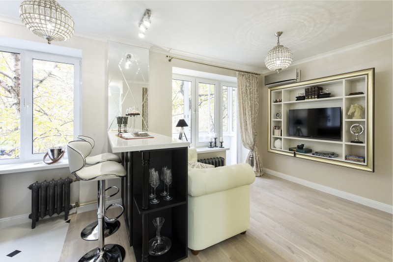 Kitchen-living room in Khrushchev