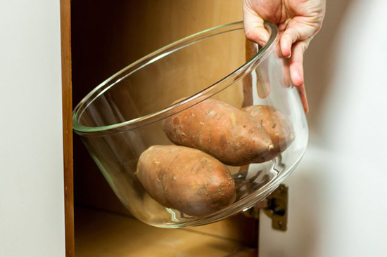 Stockage de pommes de terre