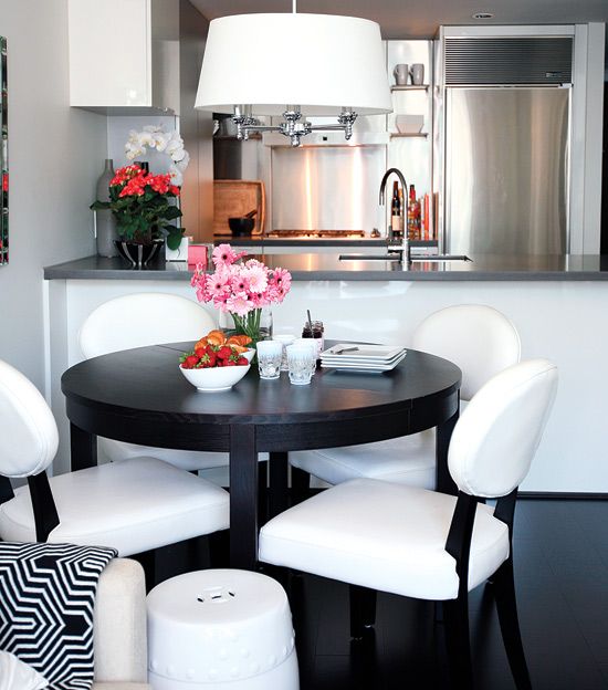 Black and white kitchen