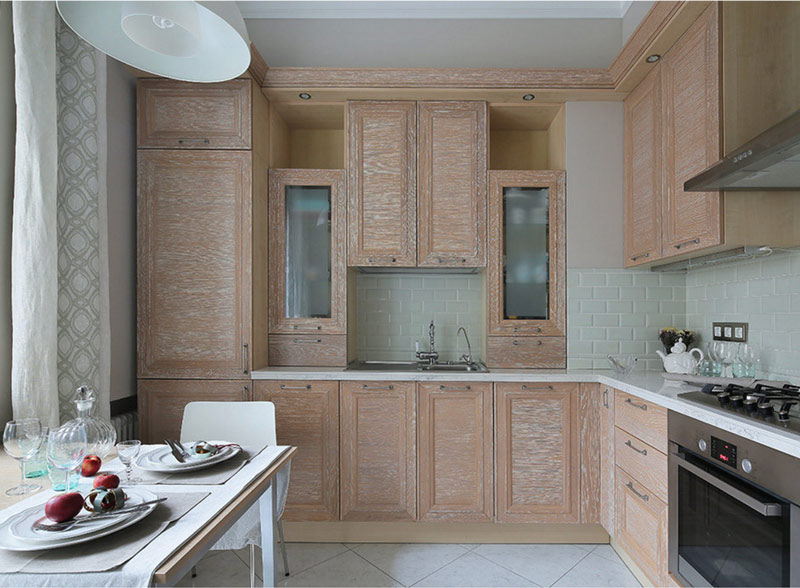 L-shaped kitchen in Stalinka