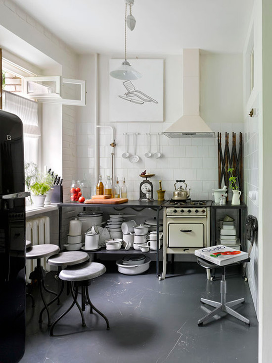 Soviet-style kitchen interior