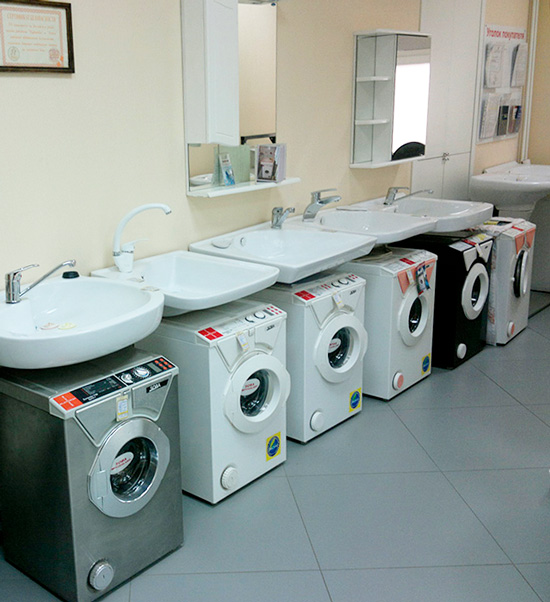 Compact washing machines under the sink