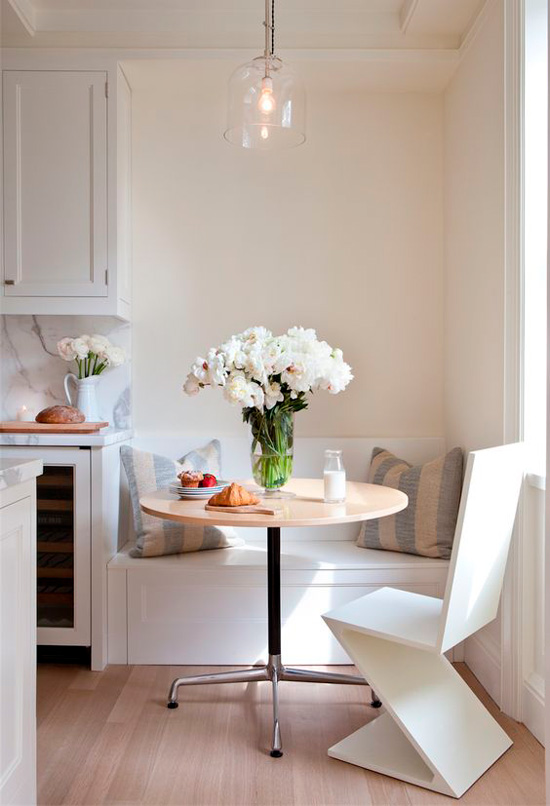 Breakfast table by the window