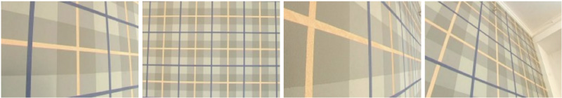 Scottish Plaid Wall Painting Stage