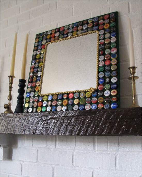 Decor frame mirrors lids