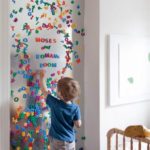 Magnets from letters on a magnetic board