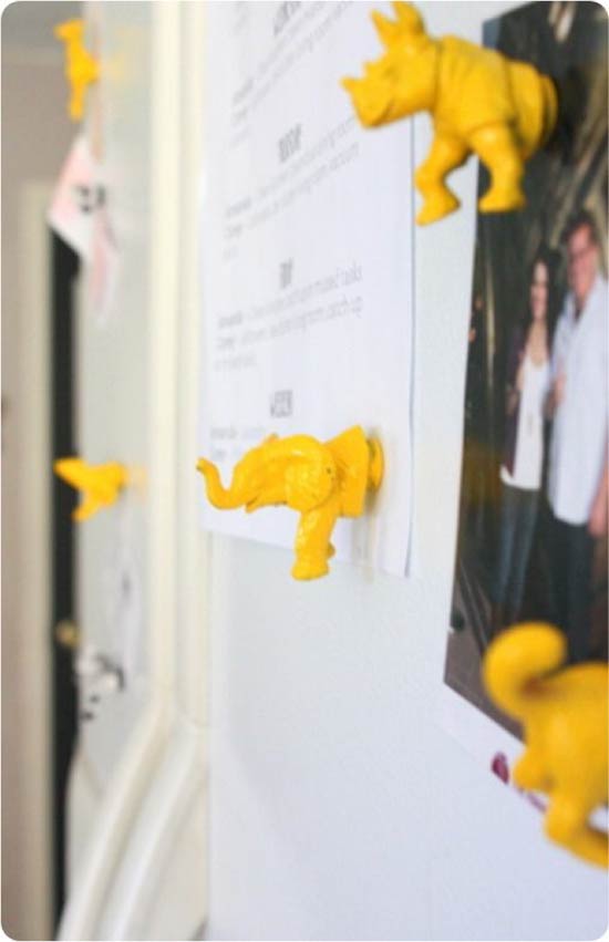 Magnets from plastic animals