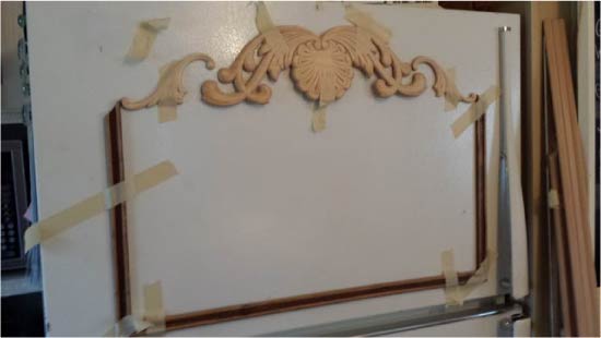 Making the fridge moldings and carved details