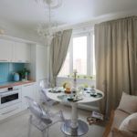 Kitchen interior in bright colors.