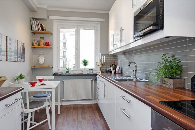 Kitchen with a parallel layout