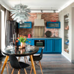 Dining area in the kitchen-living room