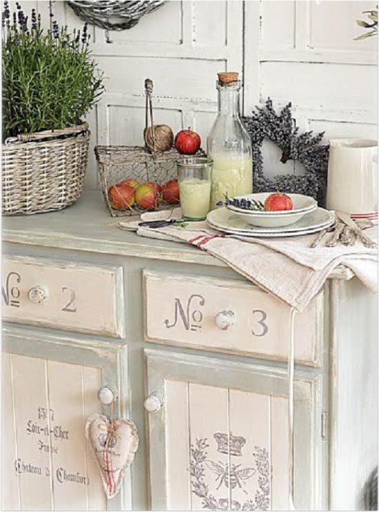 Decoupage dapur bergaya Provence