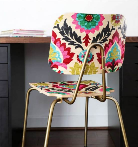 Decoupage office chair