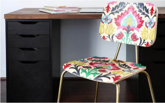 Decoupage office chair