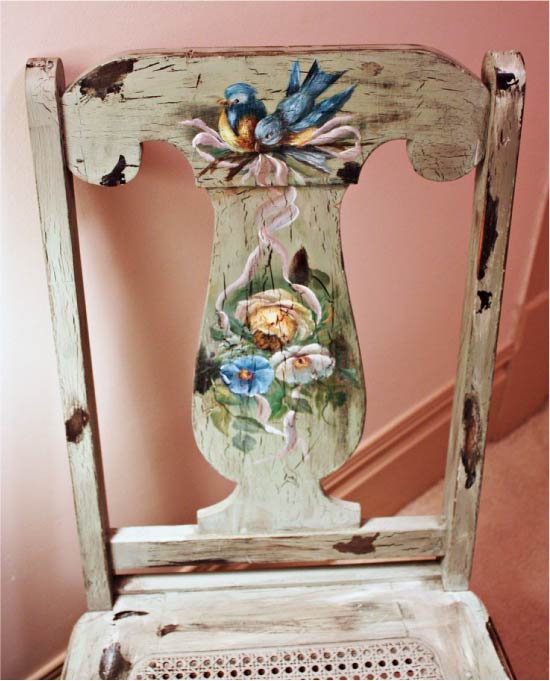 Decoupage chair