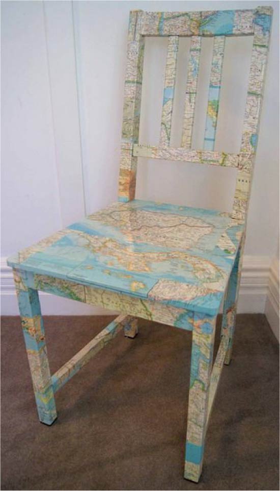 Decoupage židle