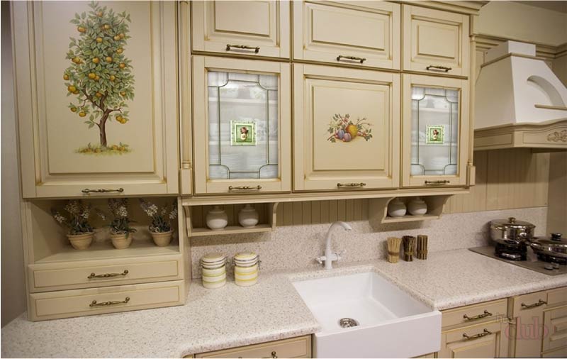 Decoupage kitchen in country style