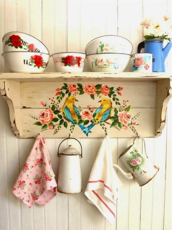 Idea untuk perabot dapur decoupage