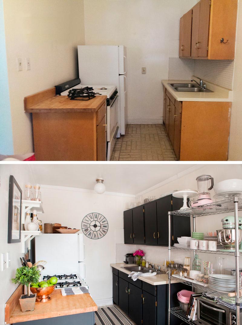 Kitchen before and after rework