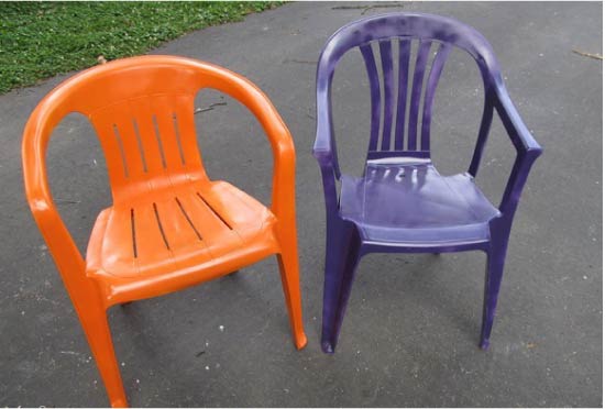 Plastic chairs