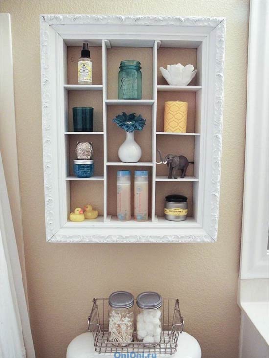 Deep frame shelf