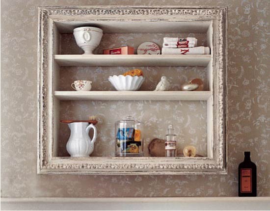 Deep frame shelf