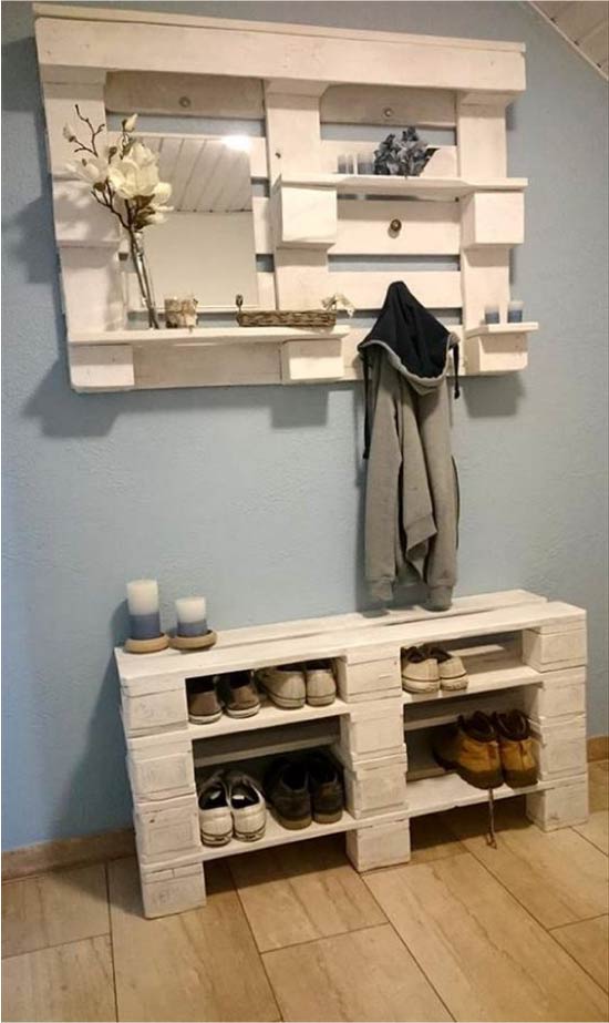 Hallway shelving system