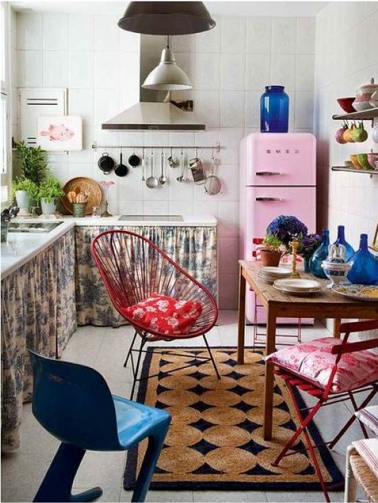 Kitchen in bright colors