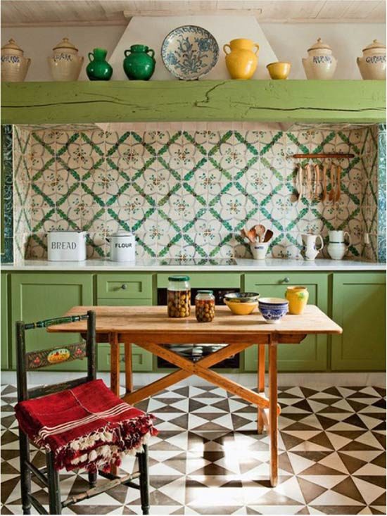 Kitchen in bright colors