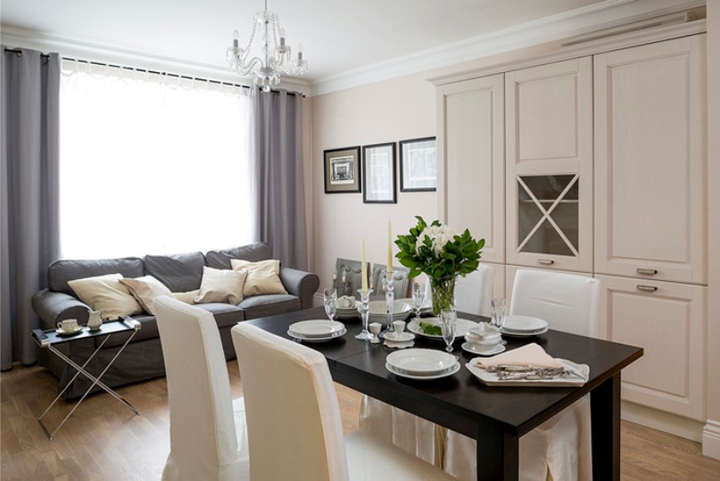 Intérieur cuisine-salle à manger-salon