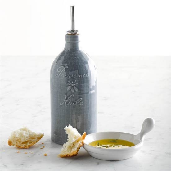 Ceramic bottle for olive oil