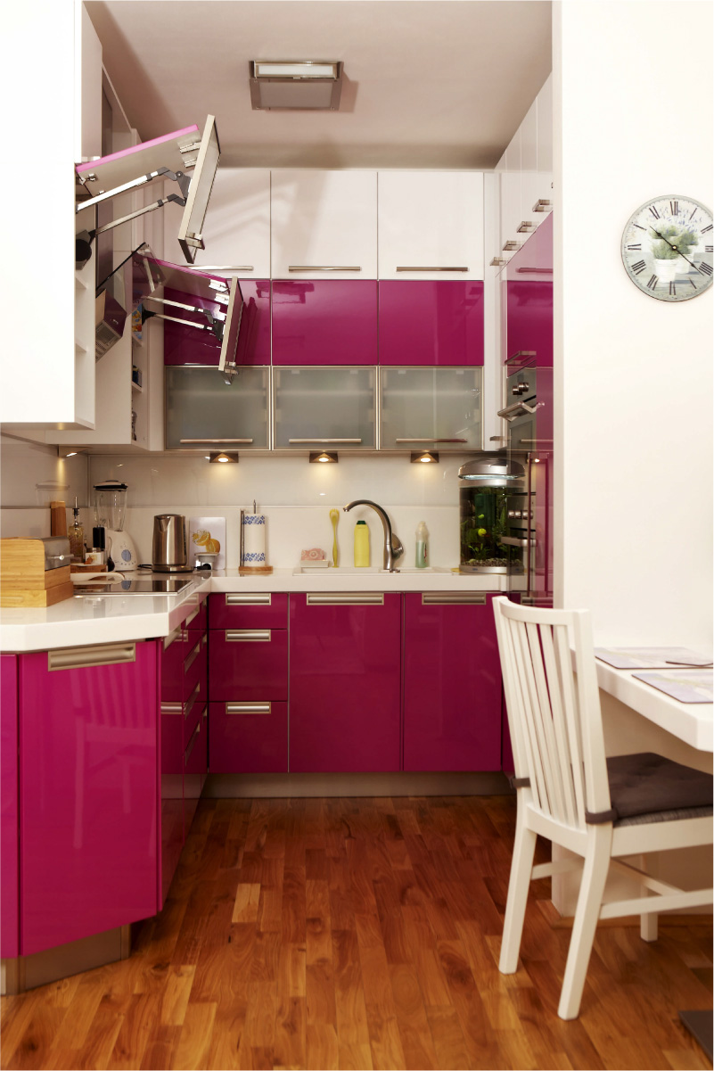 Color glossy kitchen