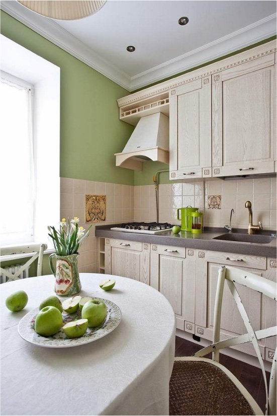 Kitchen design with bench