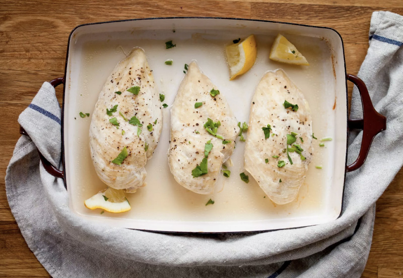 Poitrines de poulet cuites au four