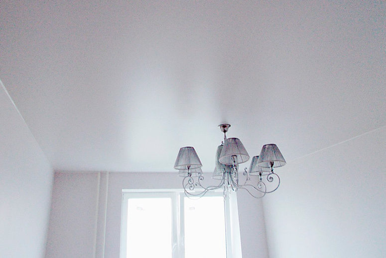 Satin white ceiling