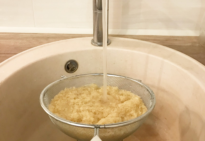 Lavage du riz