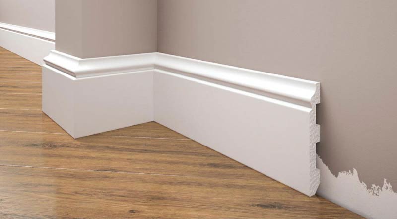 Polyurethane baseboard